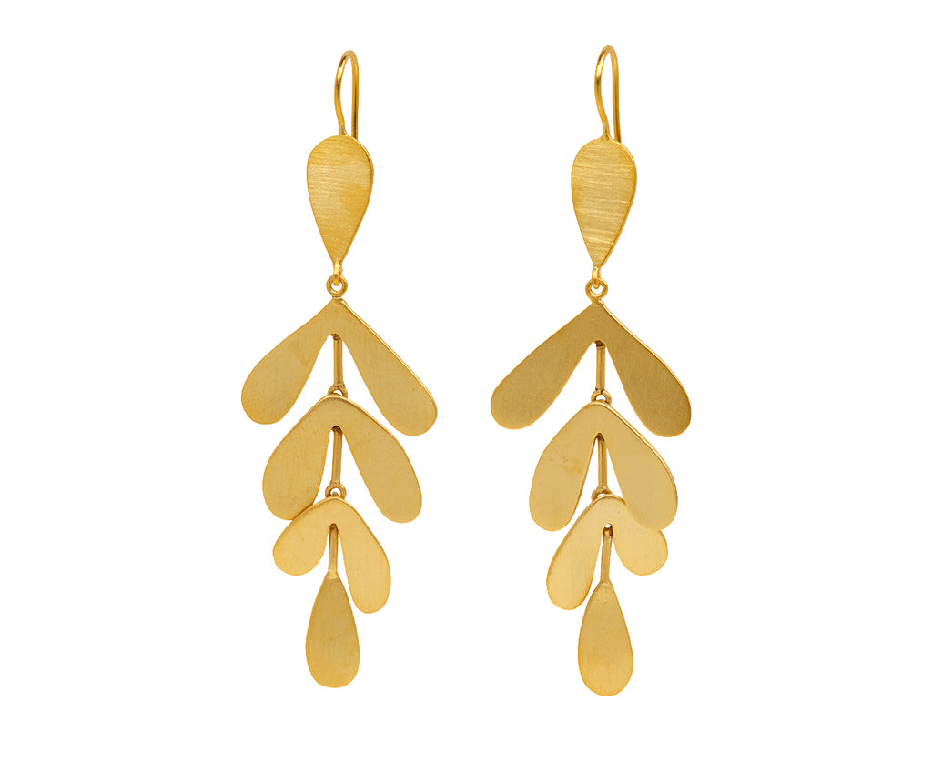 Jane Diaz Leaf Cascade Earrings