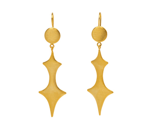 Jane Diaz Abstract Spear Drop Earrings