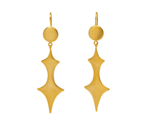 Jane Diaz Abstract Spear Drop Earrings
