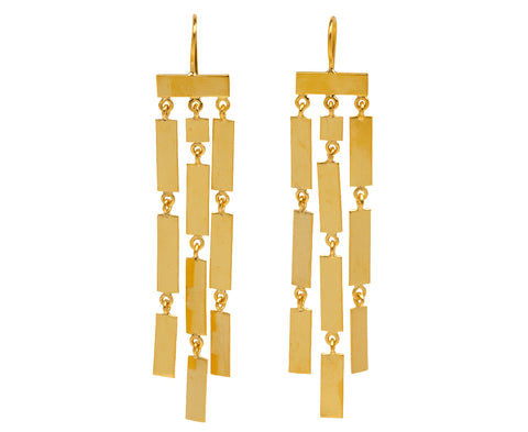 Jane Diaz Cascading Fringe Drop Earrings