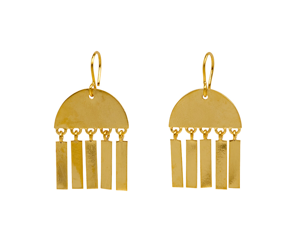 Jane Diaz Drop Fringe Earrings
