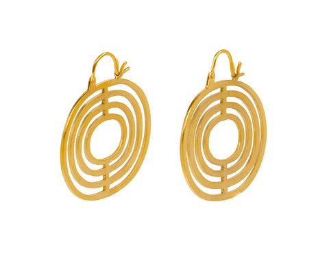 Jane Diaz Rainbow Hoop Earrings