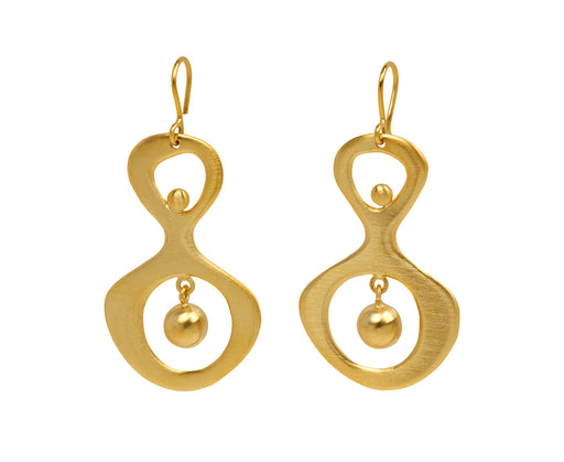 Jane Diaz Abstract Shape Drop Earrings