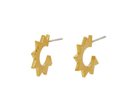 Jane Diaz Jagged Edge Hoop Earrings