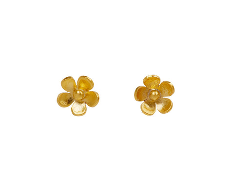 Jane Diaz Tiny Daisy Stud Earrings