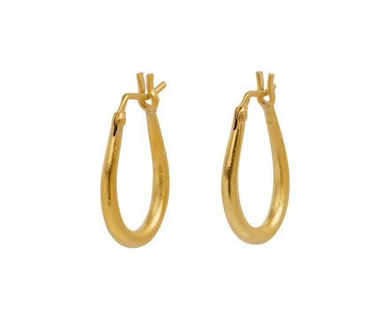 Jane Diaz Tapered Oval Hoop Earring