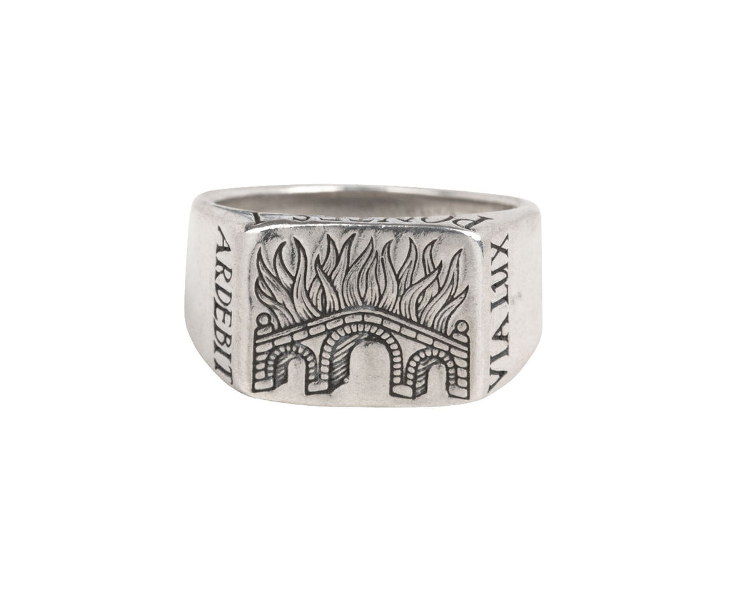 Burning Bridges Signet Ring