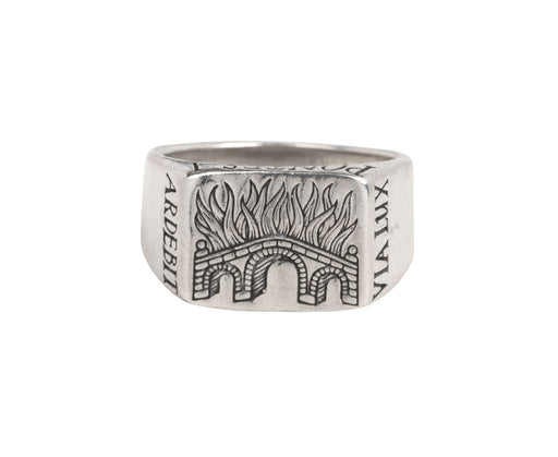 Burning Bridges Signet Ring