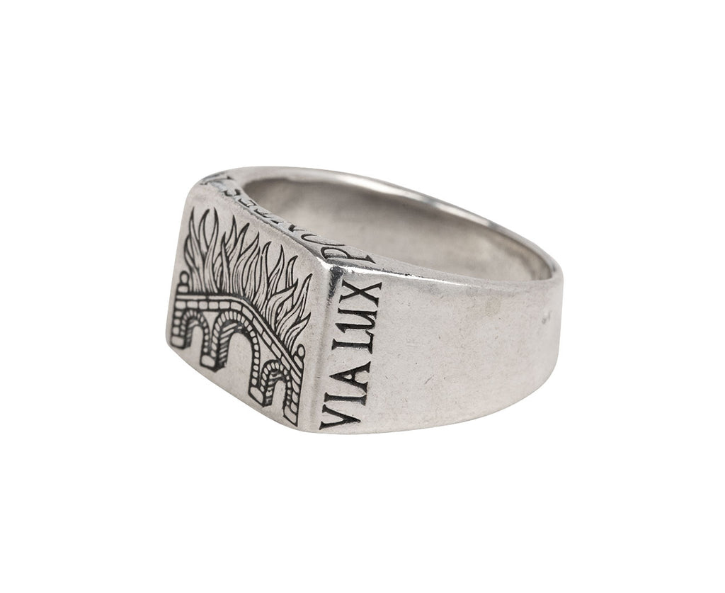 Burning Bridges Signet Ring