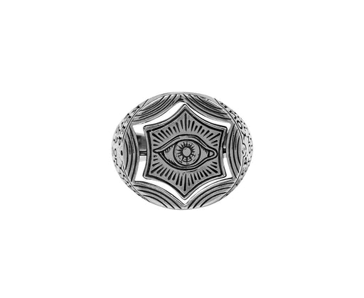 Digby & Iona Eyes and Stars Signet Ring