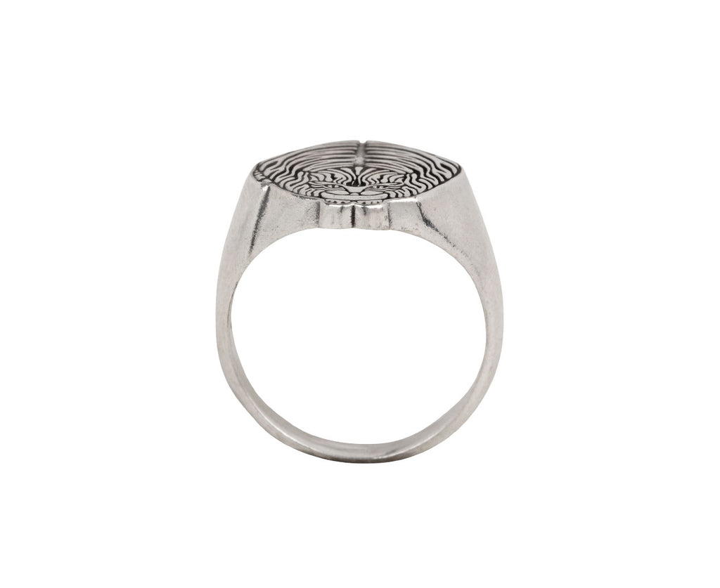 Tiger Cat Signet Ring