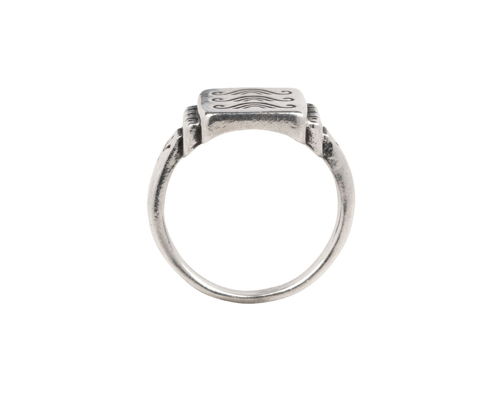 Japanese Wave Signet Ring