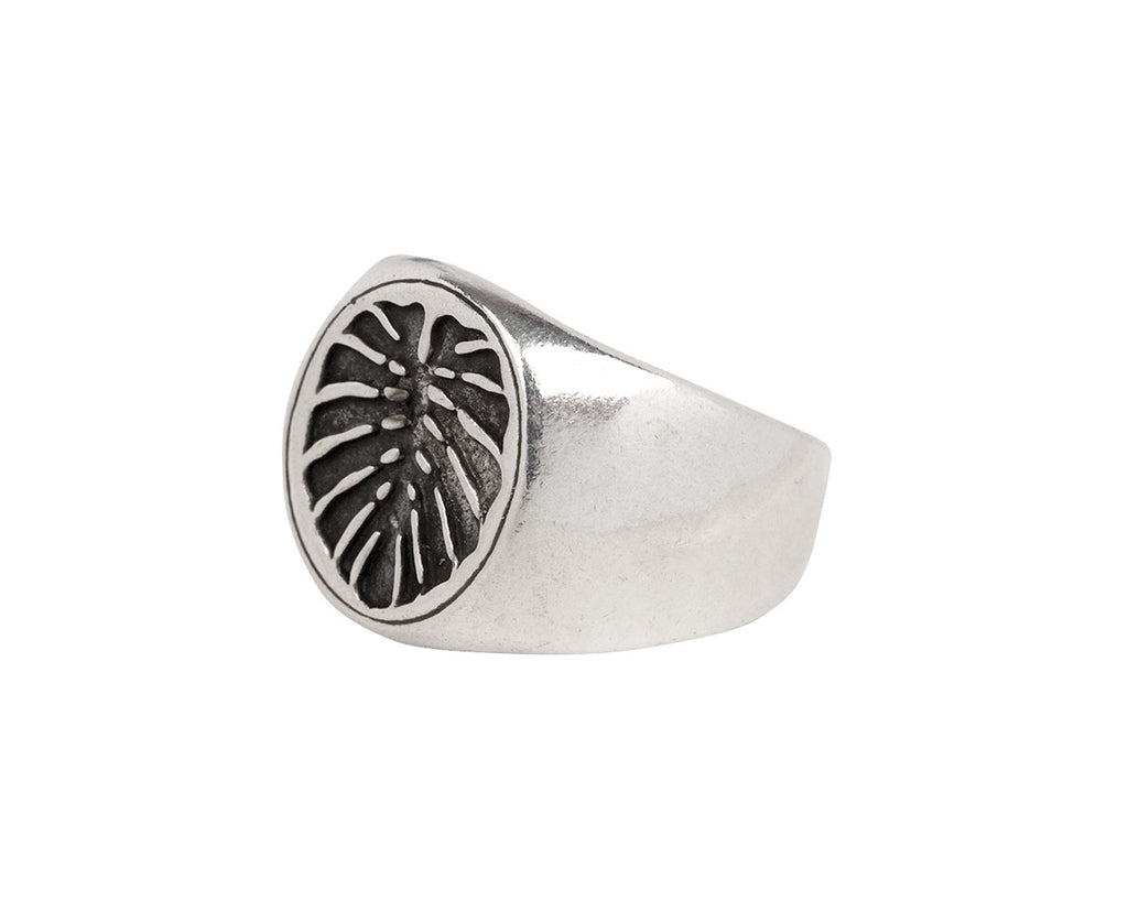 Monstera Signet Ring