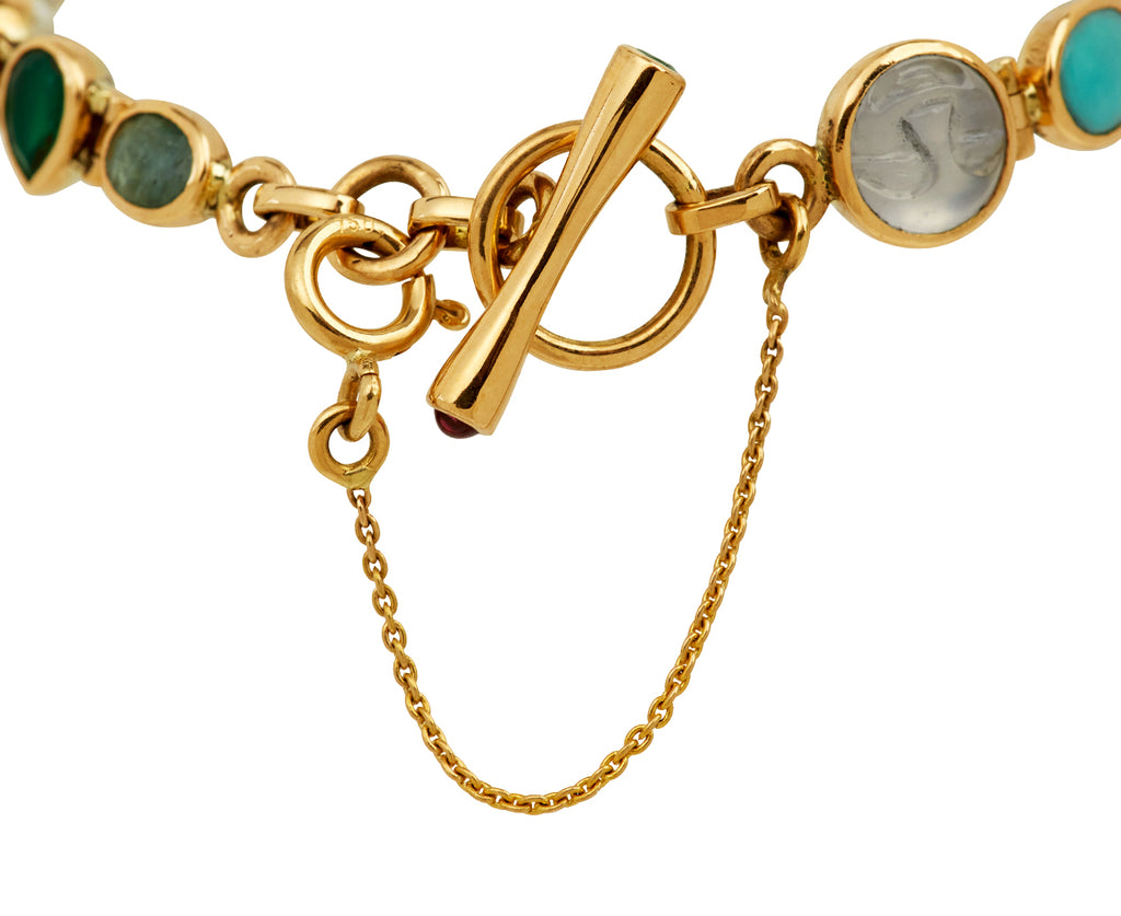 Dorette Multi Gemstone Souple Bracelet - closure