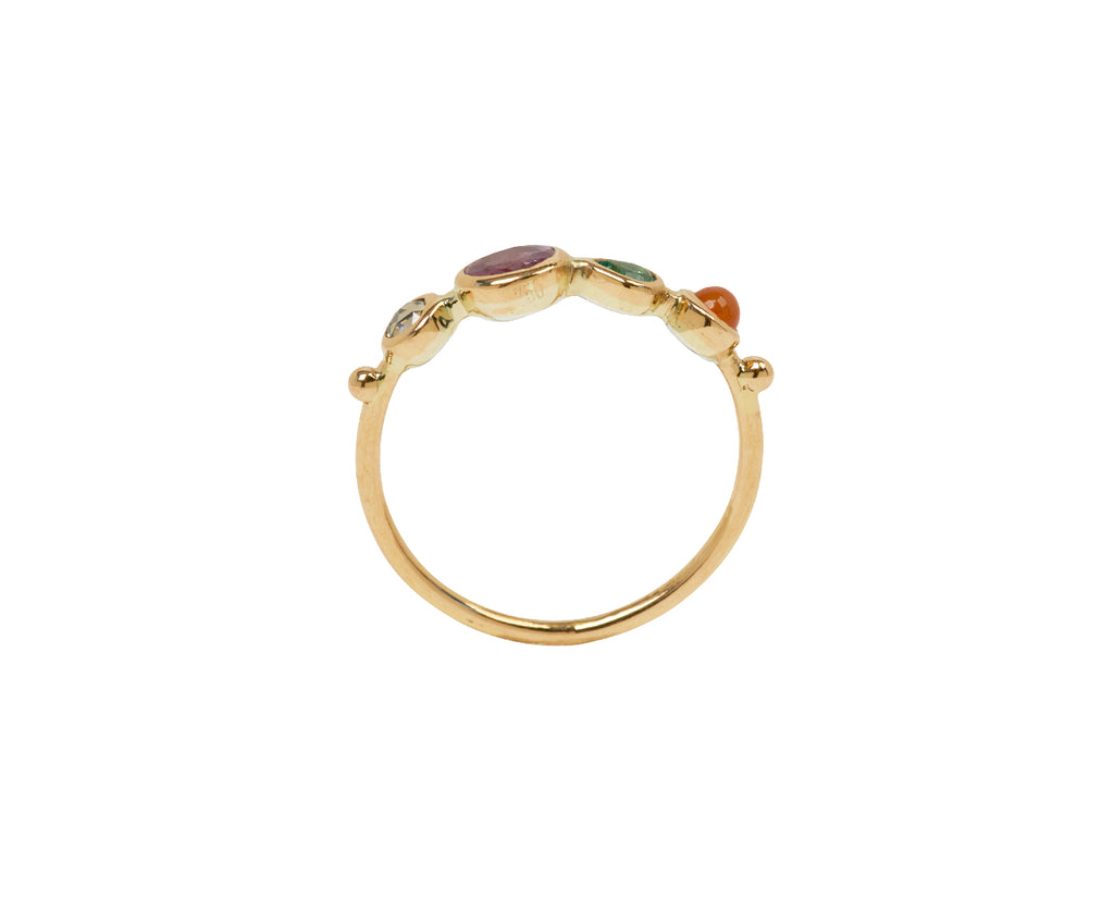 Mixed Gem Simple Ring