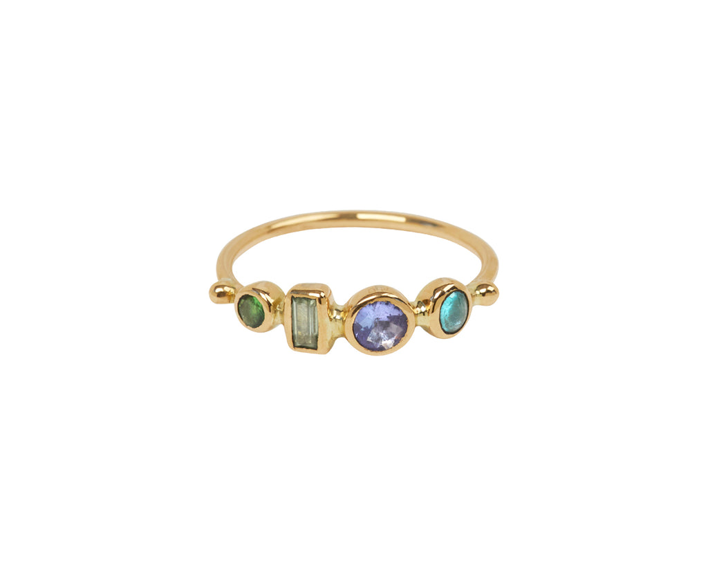 Multi Gem Simple Ring