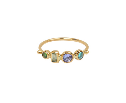 Multi Gem Simple Ring