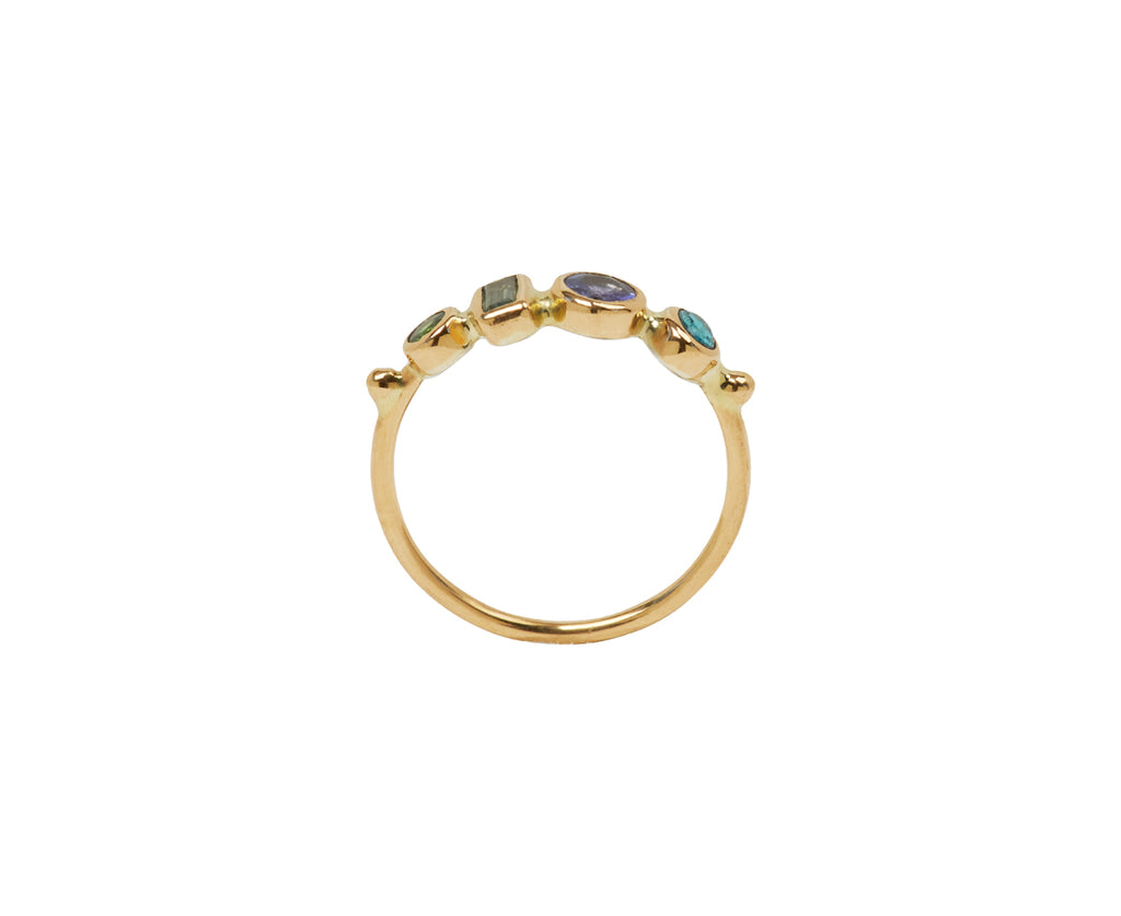 Multi Gem Simple Ring