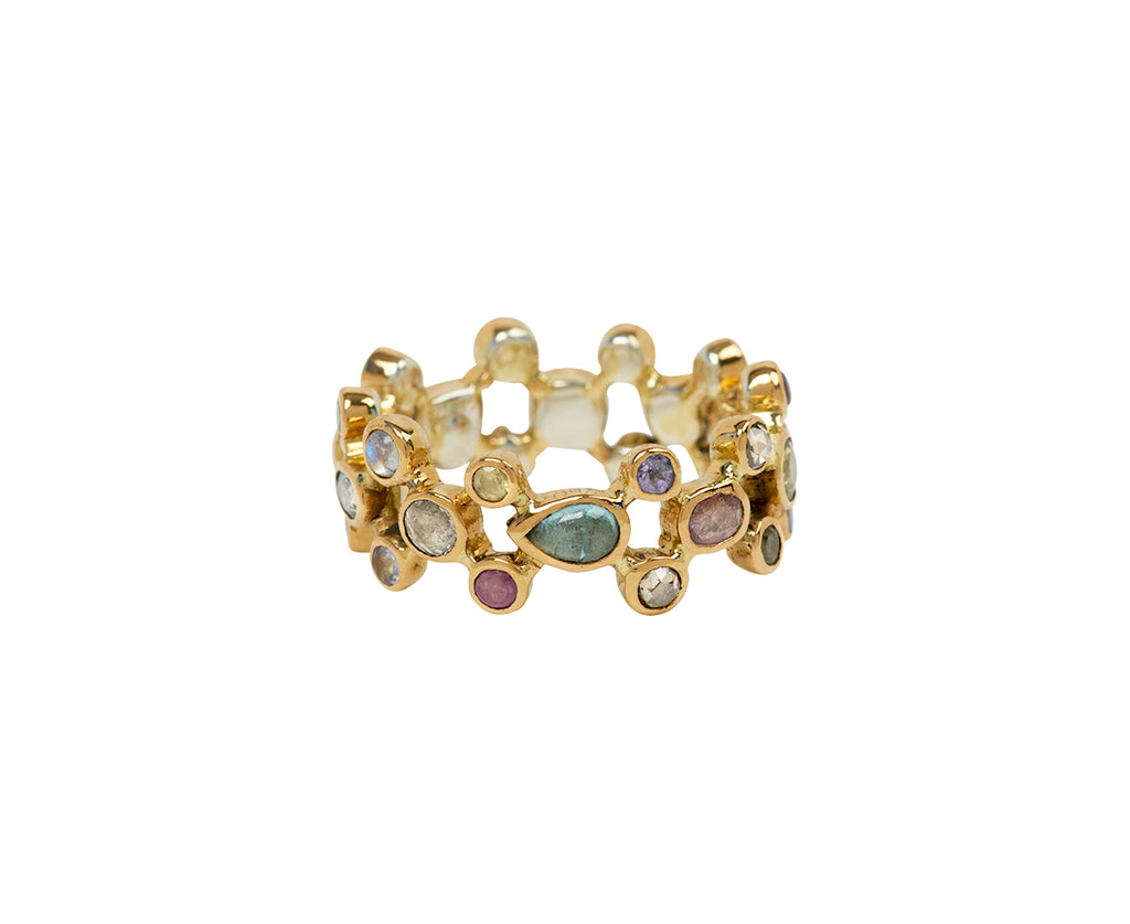 Multi Gem Bague Moucharabieh Ring