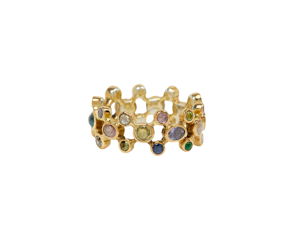 Multi Gem Bague Moucharabieh Ring