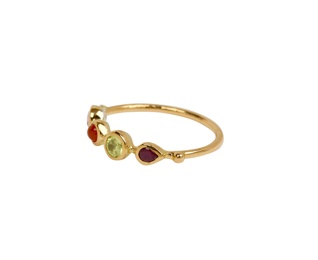 Dorette Ruge Dorette Multi Gem Bague Simple Ring