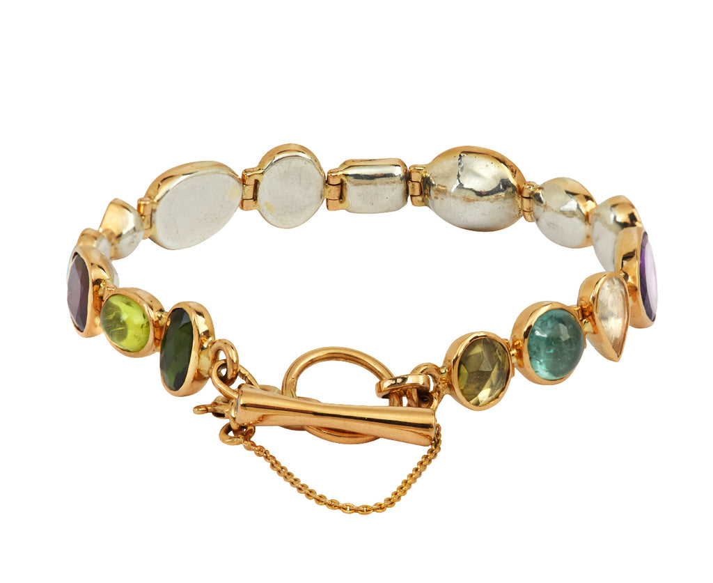 Dorette Multi Gemstone Souple Bracelet - back