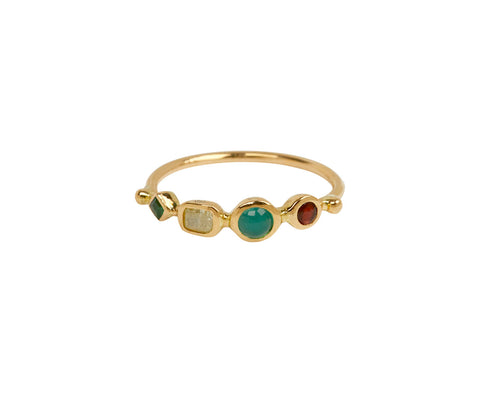Dorette Multi Gem Bague Simple Ring