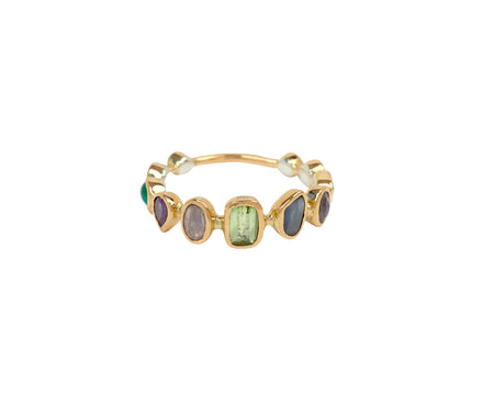 Multi Gem Bague Souriante Ring