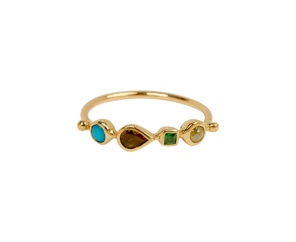 Dorette Multi Gem Bague Simple Ring