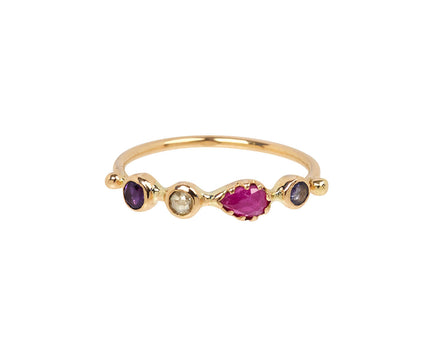 Pink Bague Simple Ring