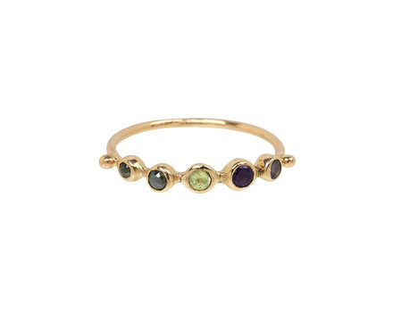 Multi Gem Bague Simple Ring