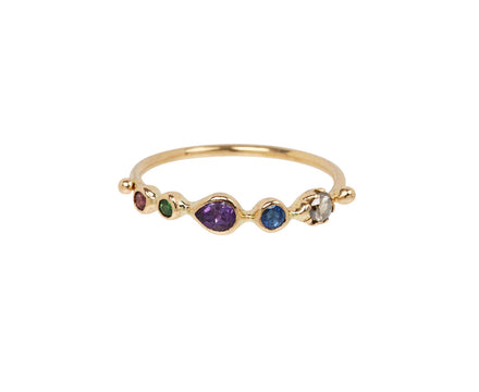 Multi Gem Bague Simple Ring
