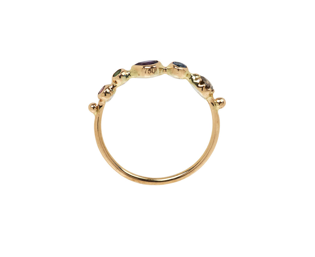 Multi Gem Bague Simple Ring