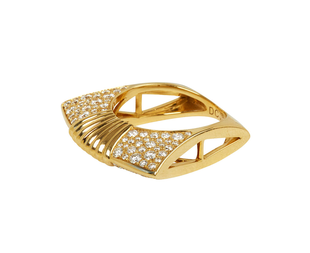 Diamond Lotus Amarna Ring - TWISTonline 
