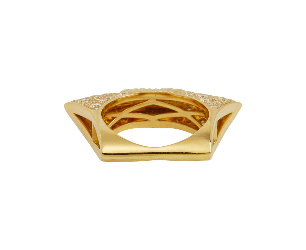 Diamond Lotus Amarna Ring - TWISTonline 