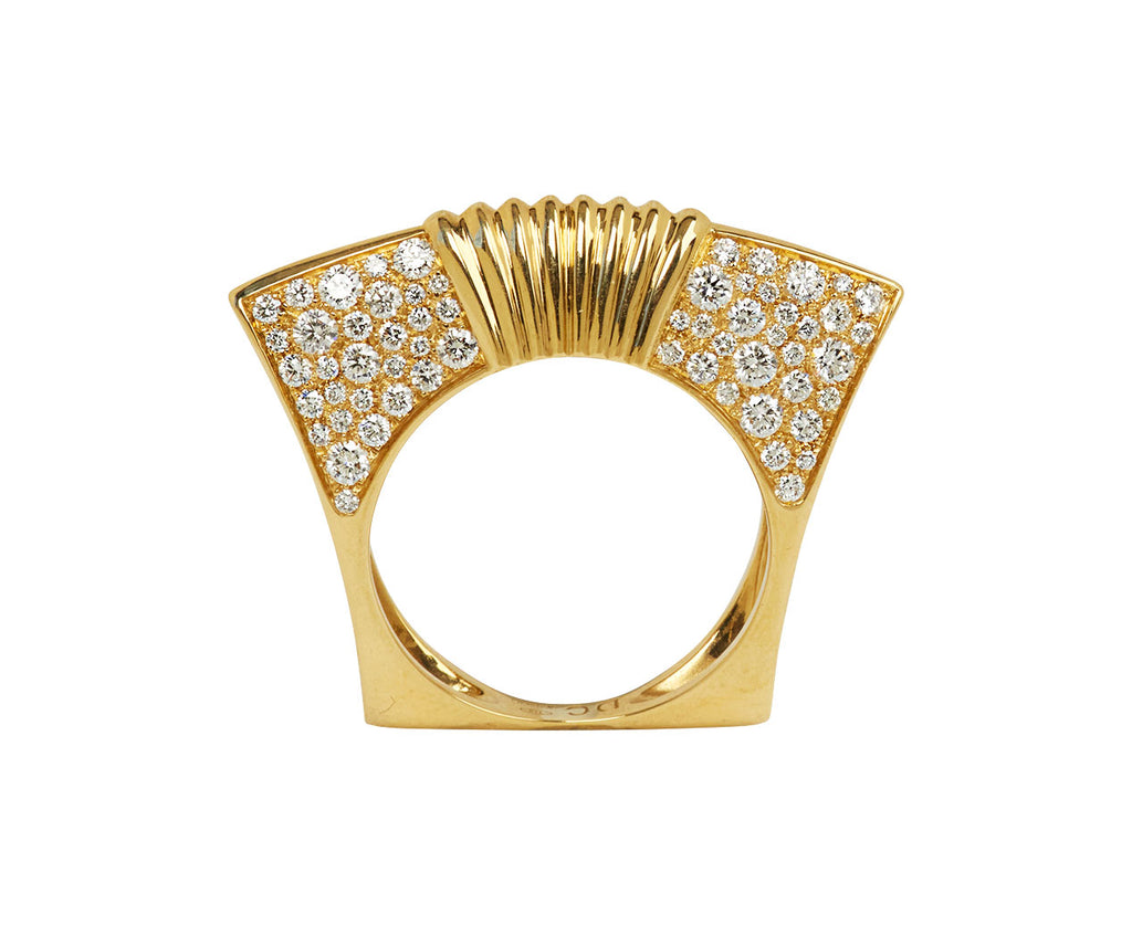 Diamond Lotus Amarna Ring - TWISTonline 