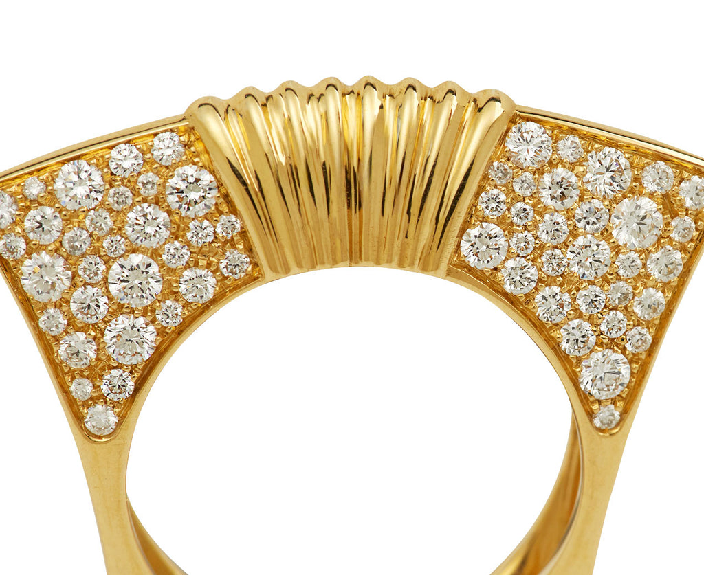 Diamond Lotus Amarna Ring - TWISTonline 