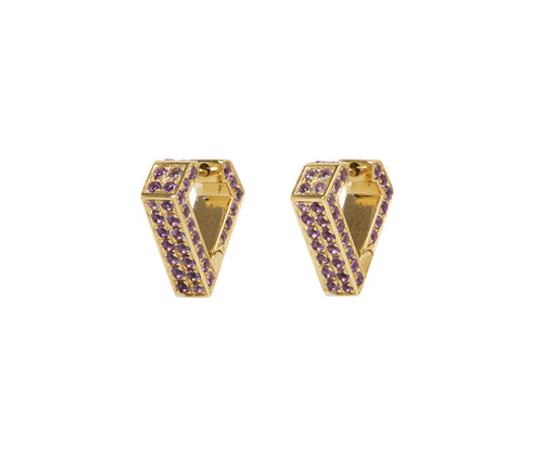 Amethyst Mini Brute Earrings