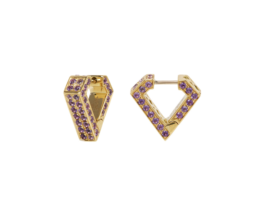 Amethyst Mini Brute Earrings