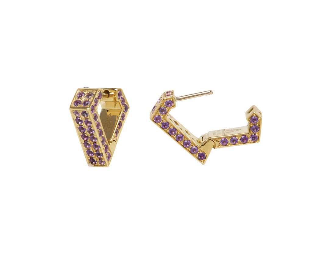 Amethyst Mini Brute Earrings