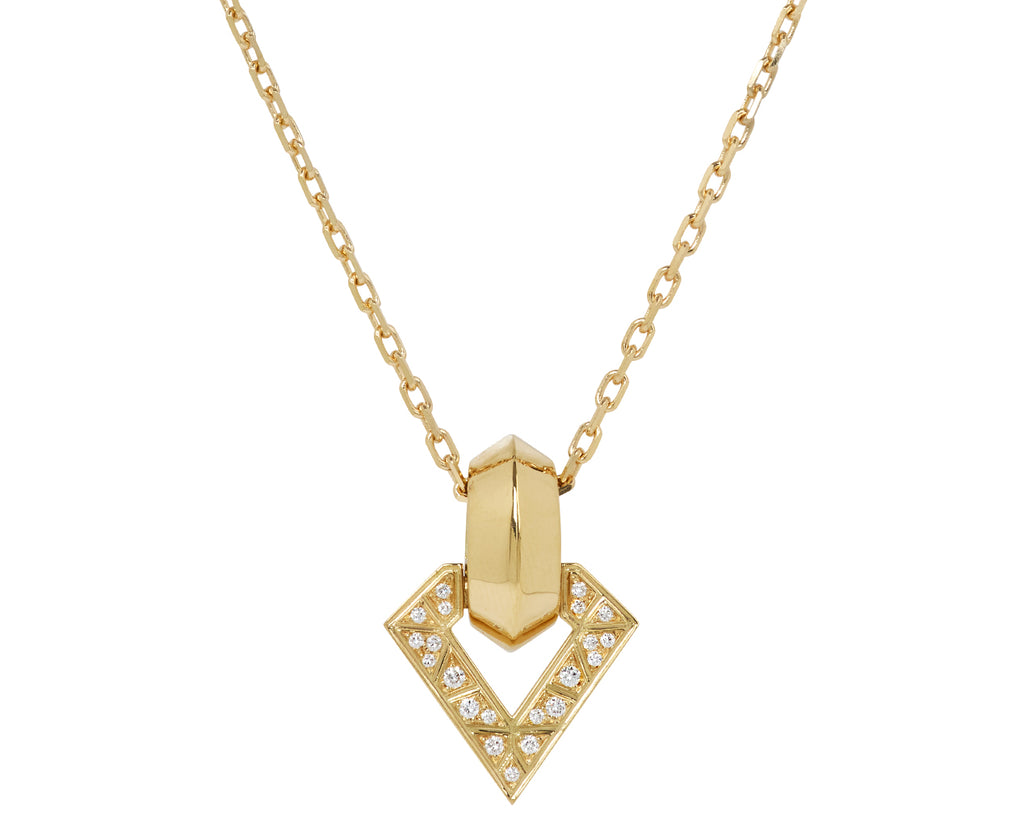 White Diamond Brute Pendant Necklace