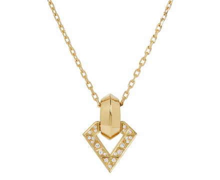 White Diamond Brute Pendant Necklace