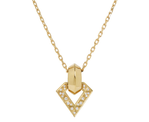White Diamond Brute Pendant Necklace