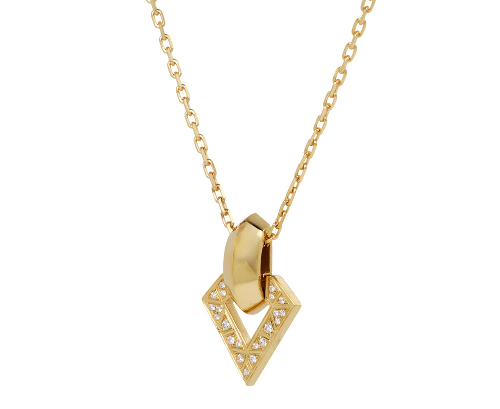 White Diamond Brute Pendant Necklace
