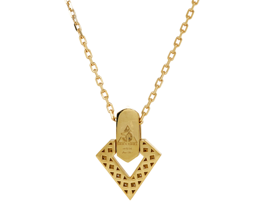 White Diamond Brute Pendant Necklace