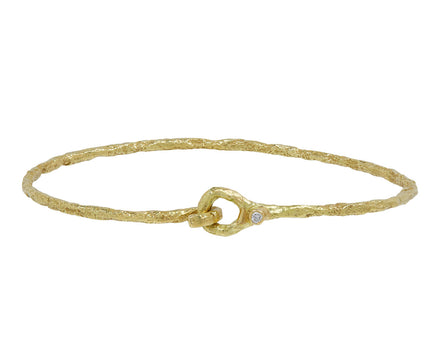 Gold Good Vibes Bangle Bracelet