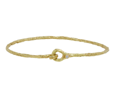 Gold Good Vibes Bangle Bracelet
