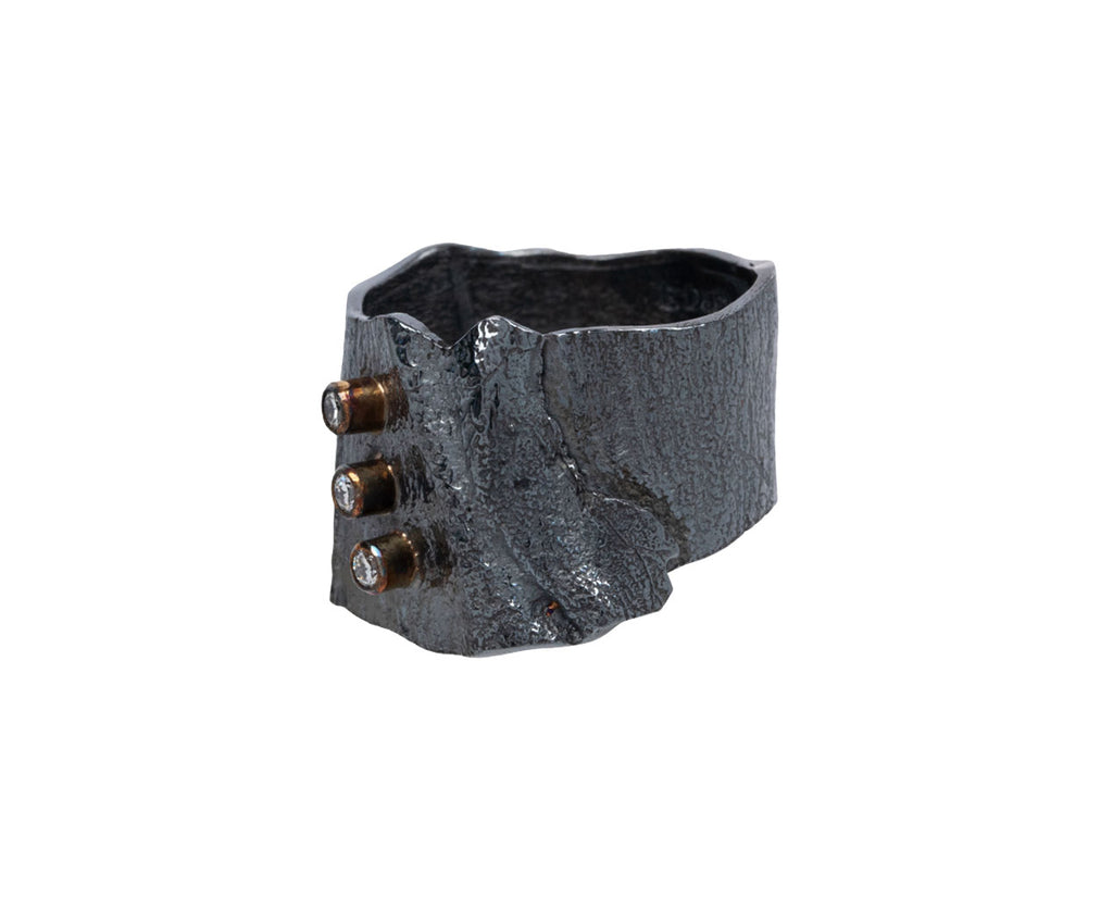 Blackened Silver Diamond The Mystic Ring