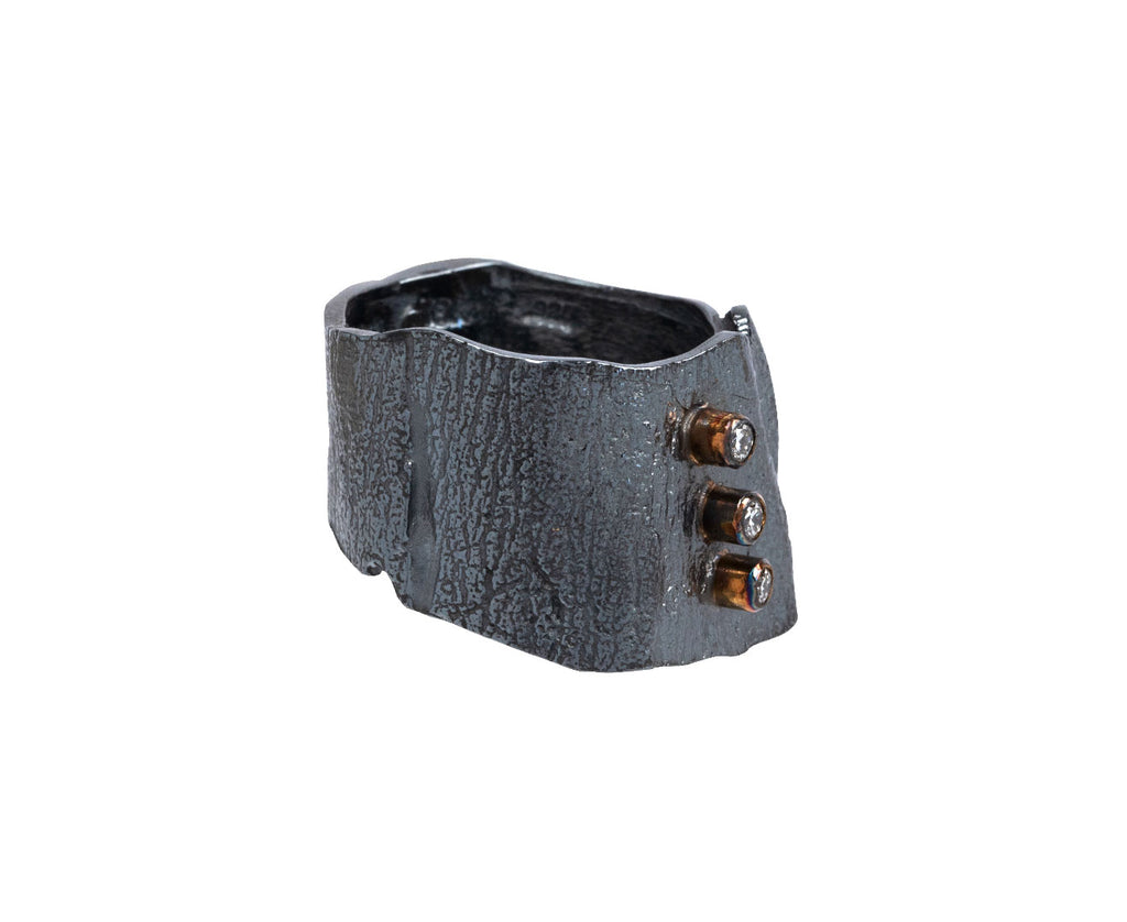 Blackened Silver Diamond The Mystic Ring