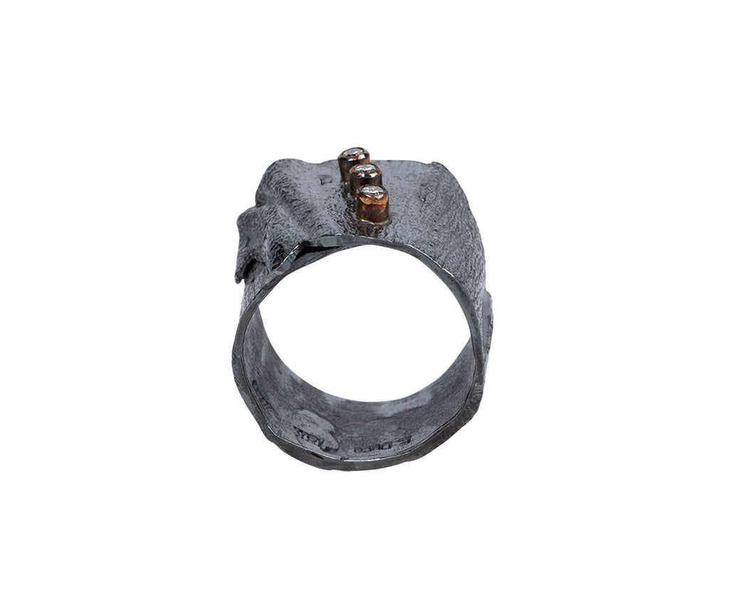 Blackened Silver Diamond The Mystic Ring
